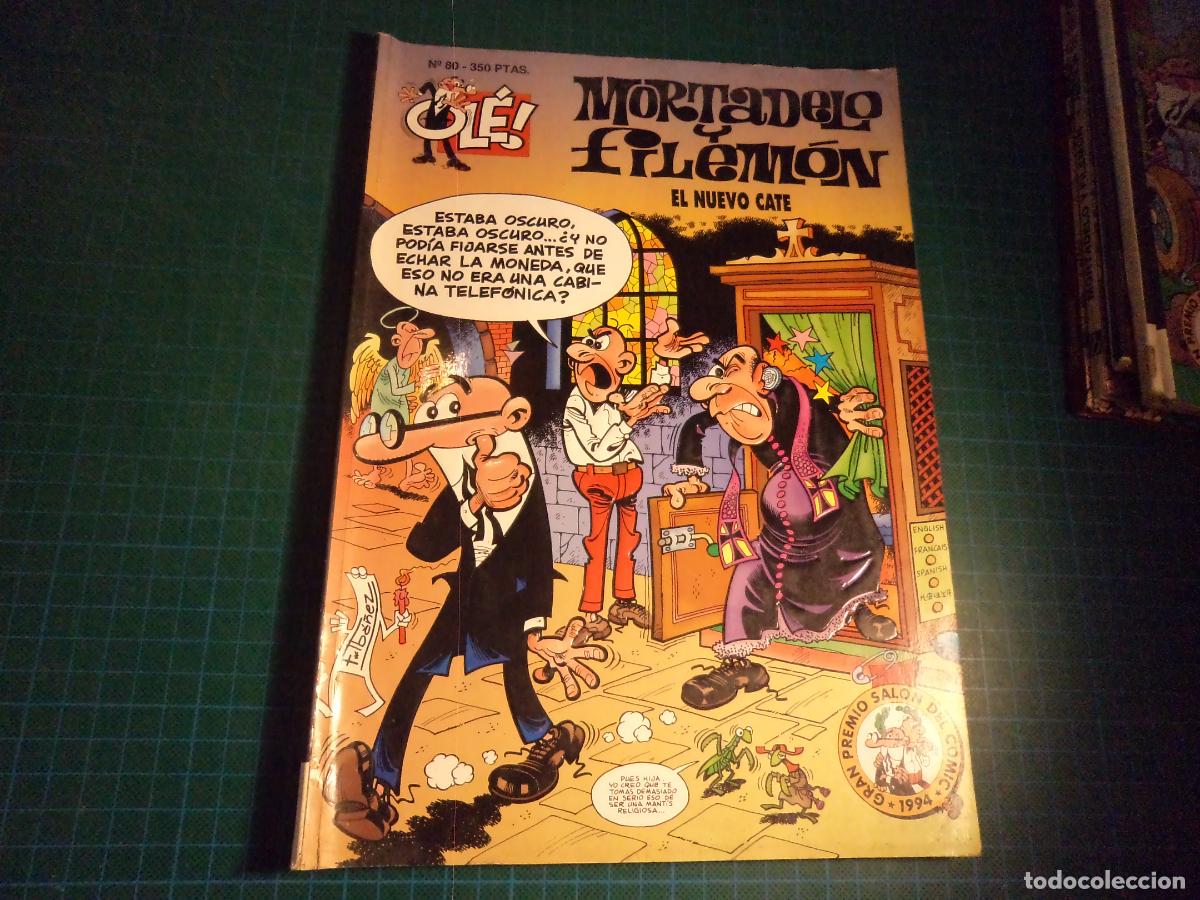 C&oacute;mics: Coleccion Ole Mortadelo. n&ordm; 80. Ediciones B. Tiene el lomo doblado. - Foto 1