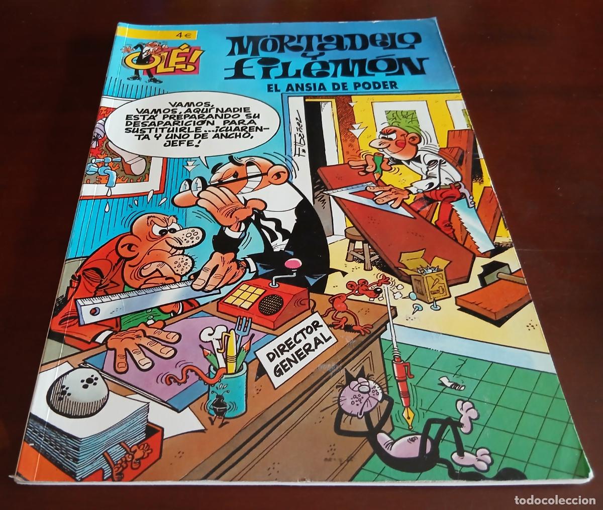 C&oacute;mics: OLE N&ordm;. 10 - MORTADELO Y FILEMON - EL ANSIA DE PODER - EDICIONES.B - PORTADA LISA - Foto 1