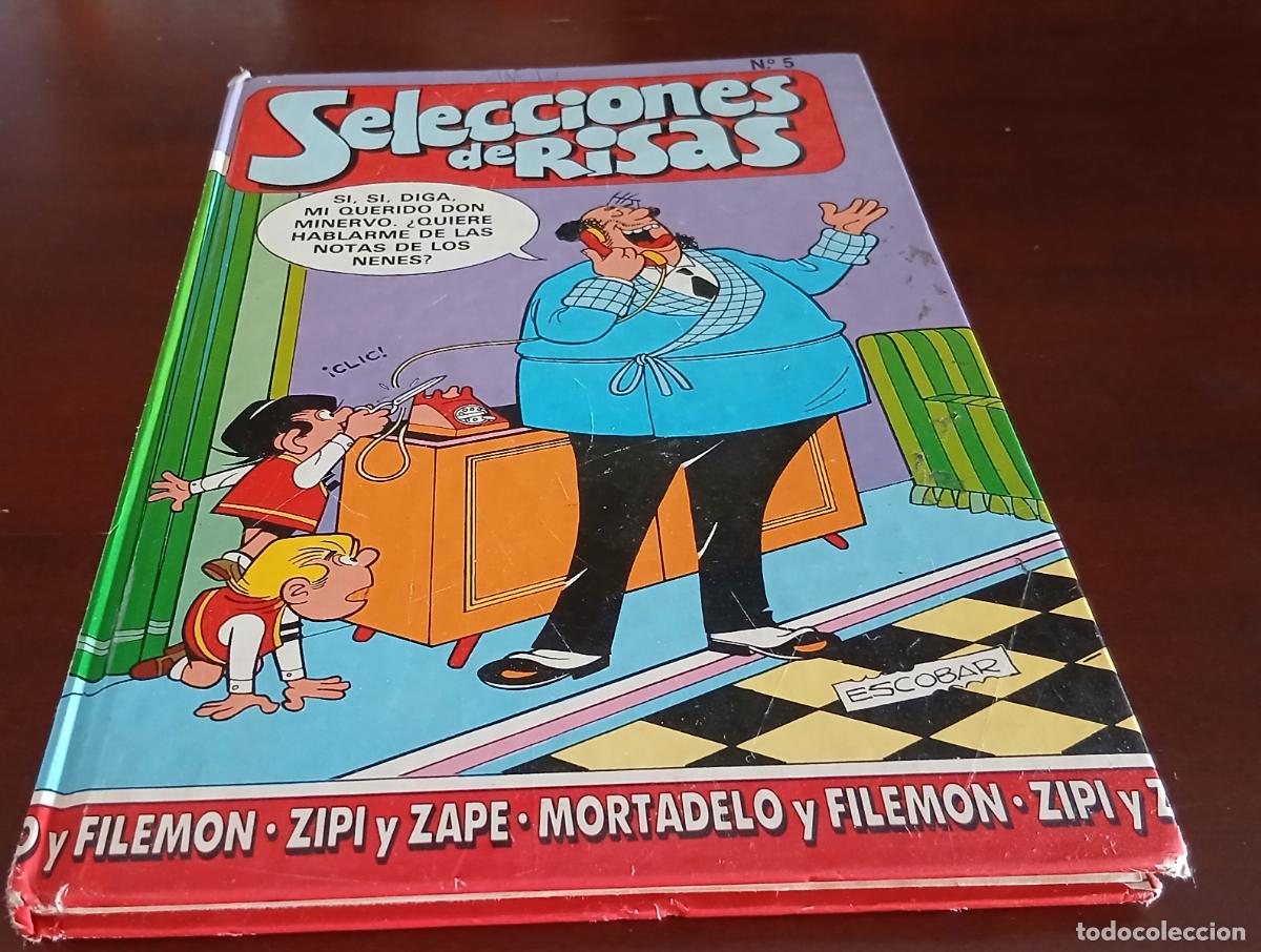 C&oacute;mics: SELECIONES DE RISAS - TOMO 5 - MORTADELO Y FILEMON - ZIPI Y ZAPE - EDICIONES.B - Foto 1