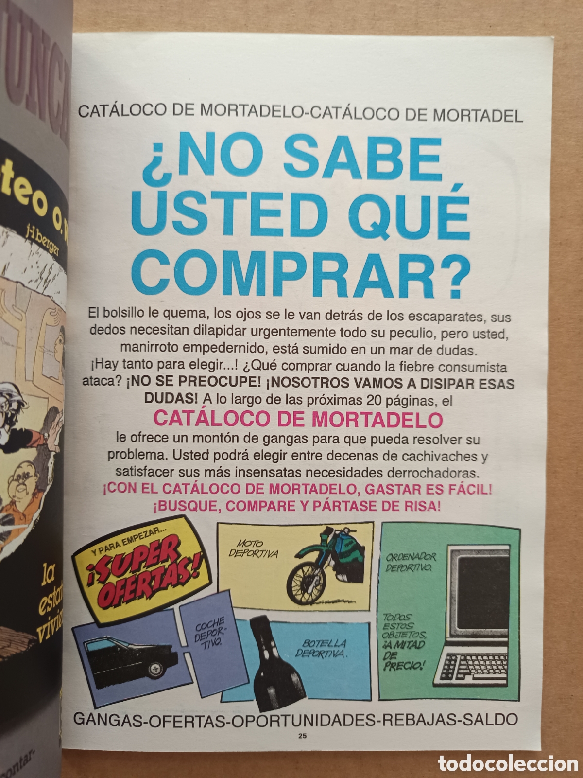 C&oacute;mics: Revista Mortadelo Extra n&deg;12: &iexcl;A Comprar! (Ediciones B). Con el Cat&aacute;loco de Mortadelo (V&aacute;zquez) - Foto 3