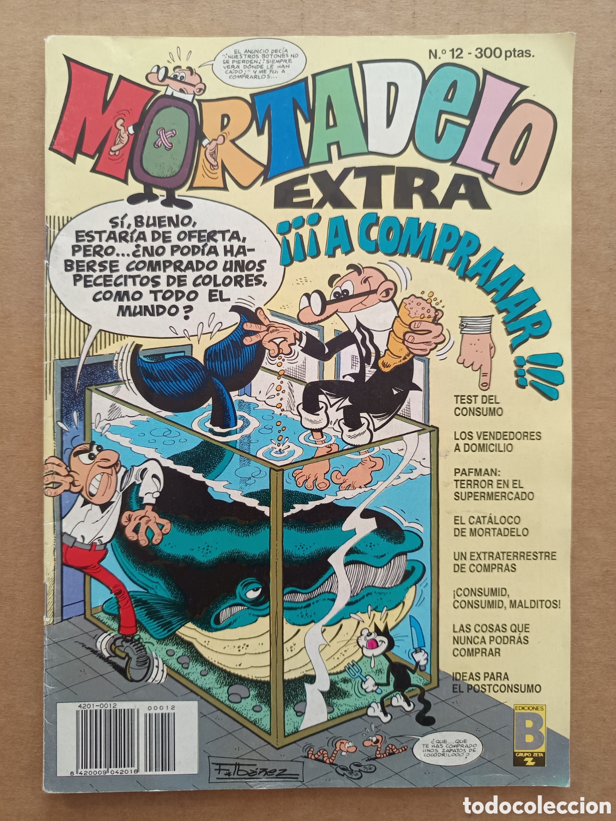C&oacute;mics: Revista Mortadelo Extra n&deg;12: &iexcl;A Comprar! (Ediciones B). Con el Cat&aacute;loco de Mortadelo (V&aacute;zquez) - Foto 1