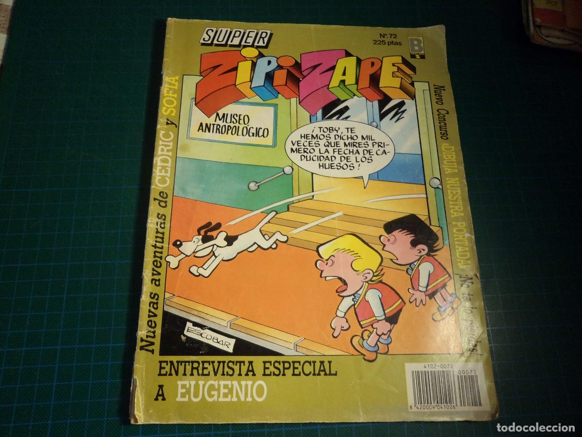 C&oacute;mics: Super Zipi Zape. N&ordm; 72. Ediciones B. Con se&ntilde;ales de uso. - Foto 1