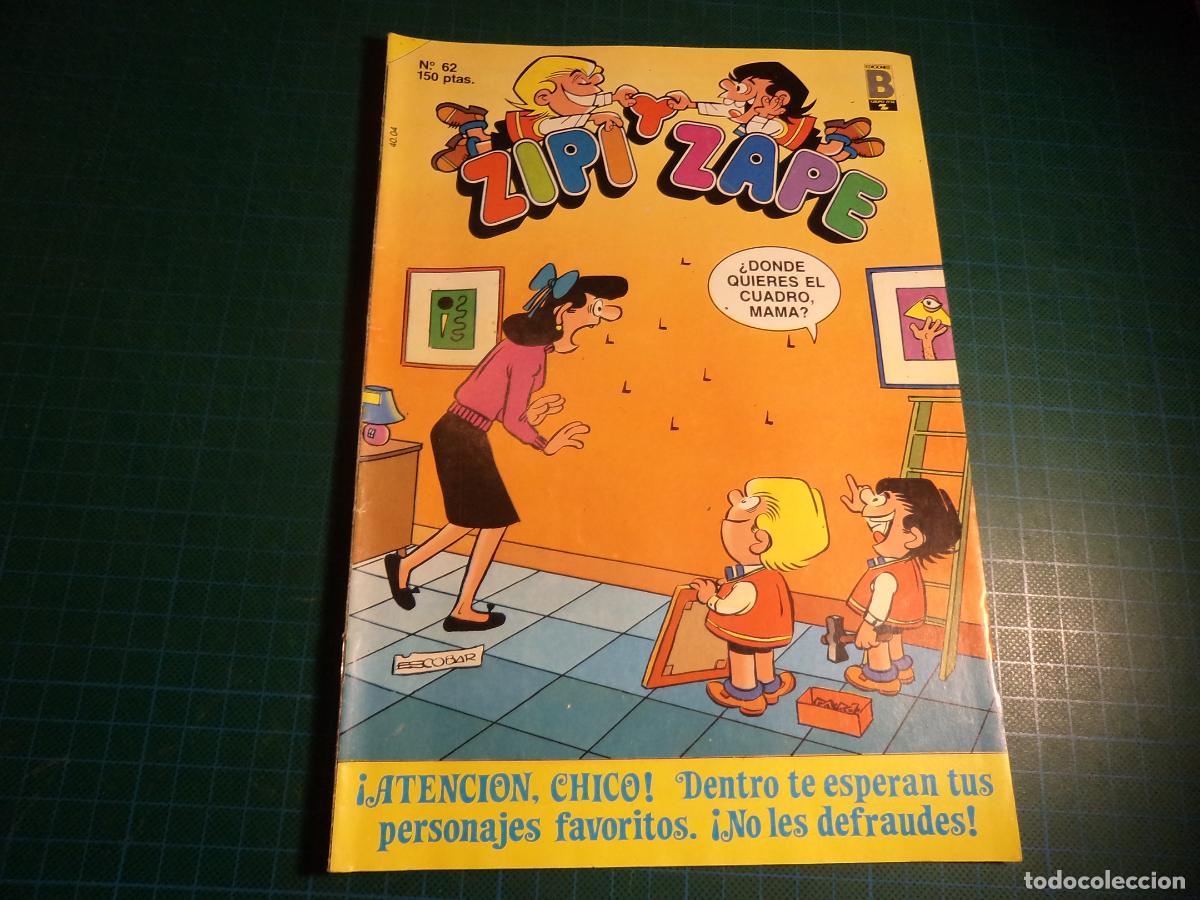 C&oacute;mics: Zipi y Zape. N&ordm; 62. Ediciones B. (Ref. 17-B) - Foto 1