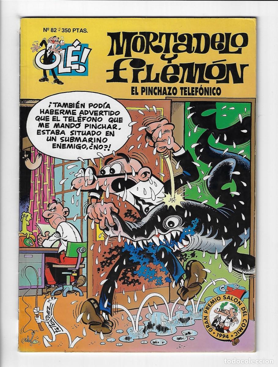 C&oacute;mics: Ediciones B. Colecci&oacute;n Ol&eacute;. Mortadelo y Filem&oacute;n. Con relieve. 82. Primera edici&oacute;n. - Foto 1