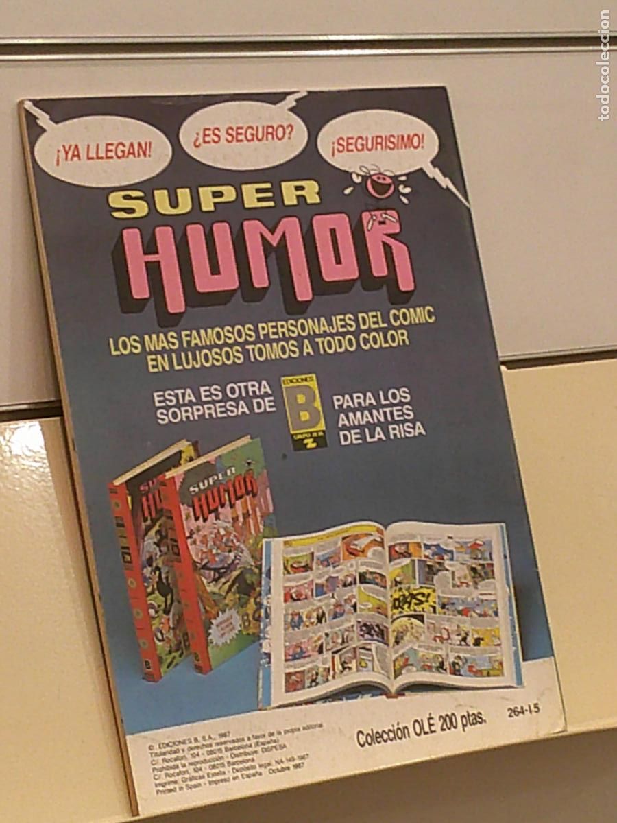 C&oacute;mics: COLECCION OLE N&ordm; 264-I 5 ROMPETECHOS - EDICIONES B 1987 - Foto 2