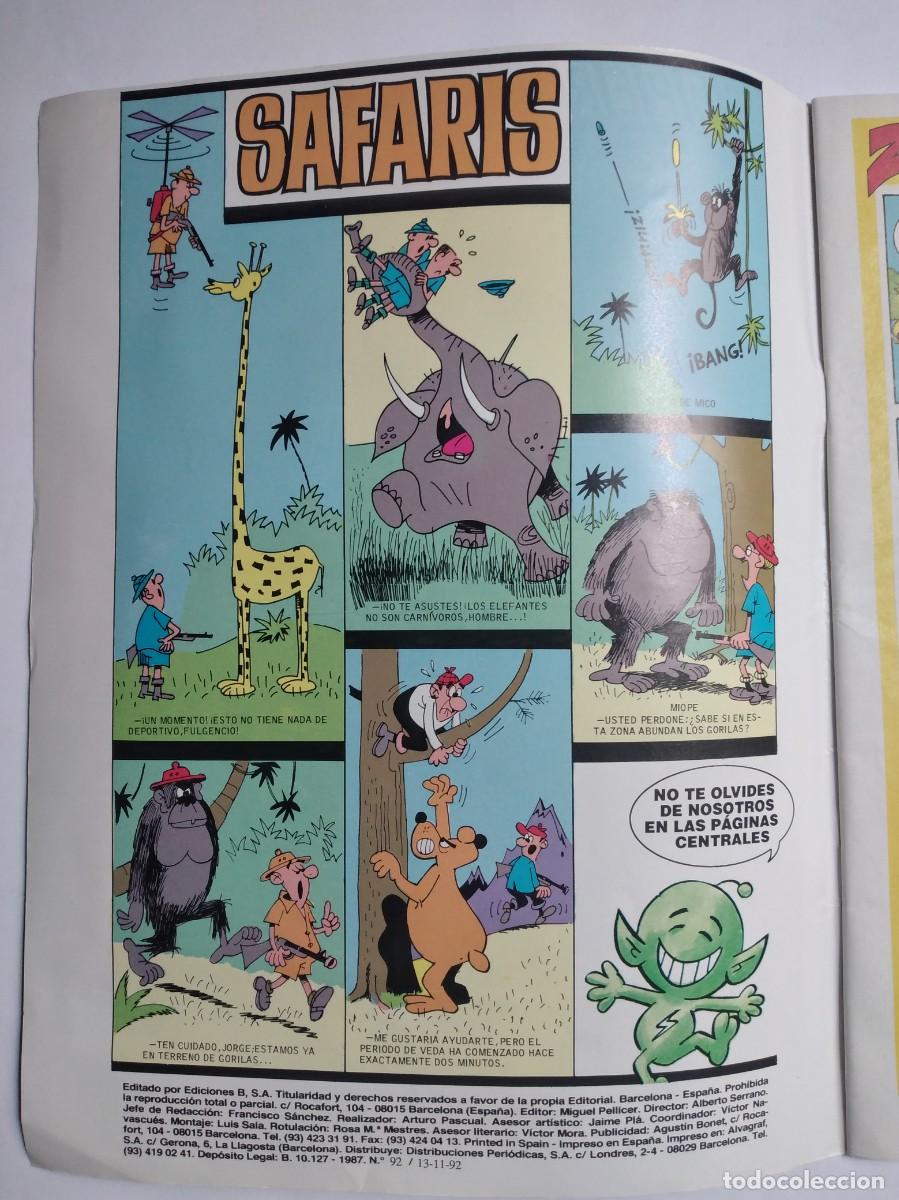 C&oacute;mics: SUPER ZIPIZAPE ZIPI Y ZAPE N&ordm; 92 EDICIONES B 1992 - Foto 2