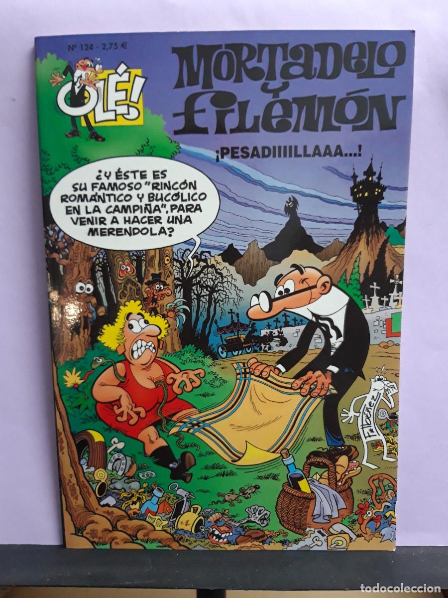 C&oacute;mics: MORTADELO Y FILEM&Oacute;N. OL&Eacute; N&ordm; 124. &iexcl;PESADIIIILLAAA...!. EDICIONES B. - Foto 1