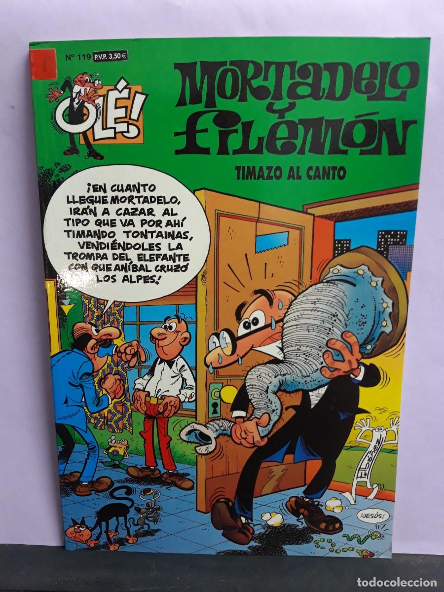 C&oacute;mics: MORTADELO Y FILEM&Oacute;N. OL&Eacute; N&ordm; 119. TIMAZO AL CANTO. EDICIONES B. - Foto 1