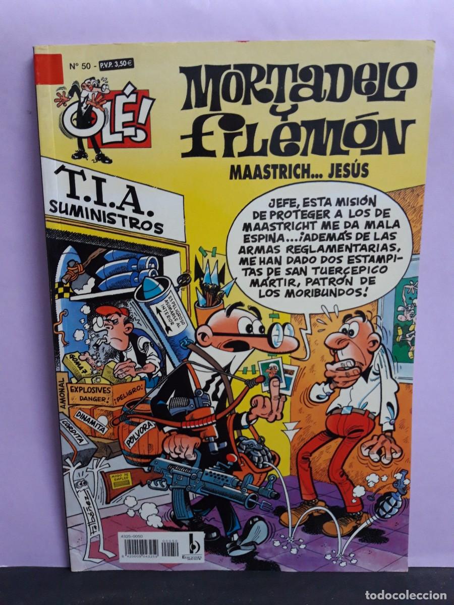 C&oacute;mics: MORTADELO Y FILEM&Oacute;N. OL&Eacute; N&ordm; 50. MAASTRICH...JES&Uacute;S. EDICIONES B. - Foto 1
