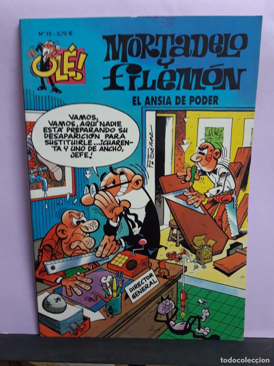 C&oacute;mics: MORTADELO Y FILEM&Oacute;N. OL&Eacute; N&ordm; 10. EL ANSIA DE PODER. EDICIONES B. - Foto 1