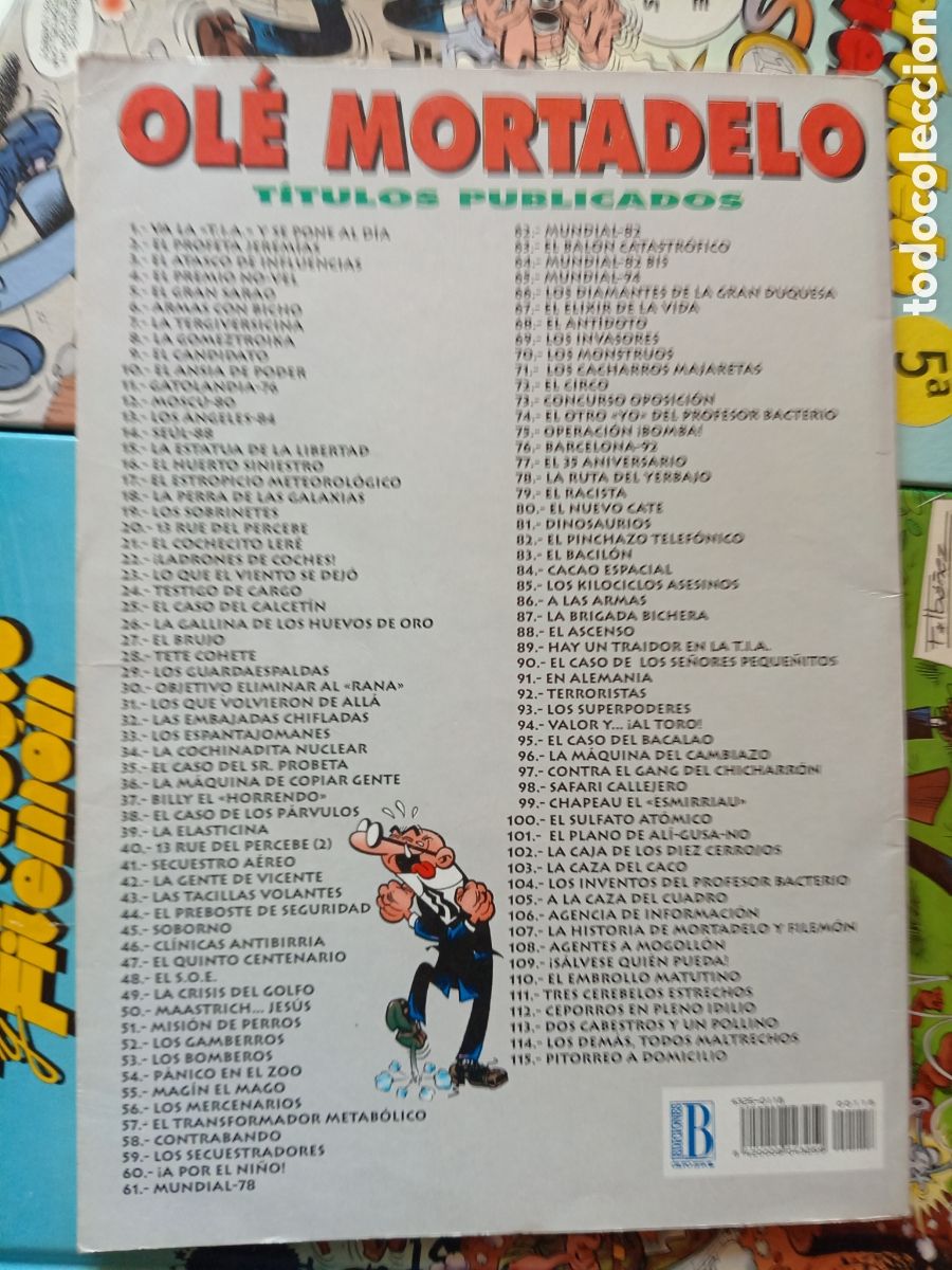 C&oacute;mics: Colecci&oacute;n Ol&eacute; Mortadelo y Filem&oacute;n 118 cj89 - Foto 2