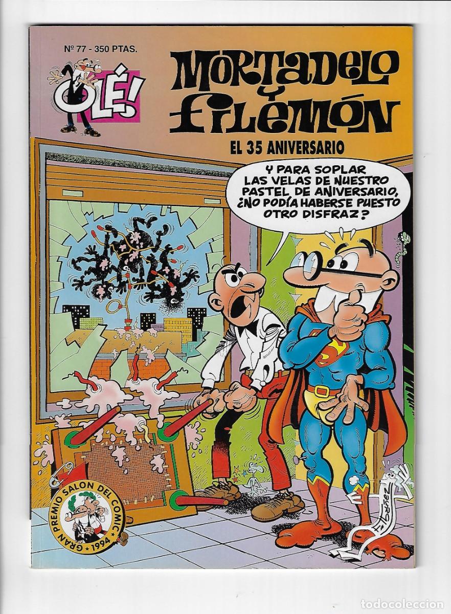C&oacute;mics: Ediciones B. Colecci&oacute;n Ol&eacute;. Mortadelo y Filem&oacute;n. Con relieve. 77. Primera edici&oacute;n. - Foto 1