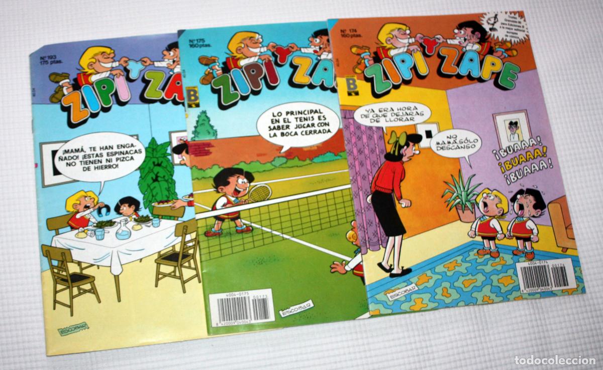 C&oacute;mics: ZIPI Y ZAPE ( EDICIONES B ) , N&ordm;s 174 , 175 y 193 - Foto 1