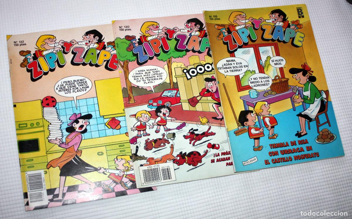 C&oacute;mics: ZIPI Y ZAPE ( EDICIONES B ) , N&ordm;s 115, 130 y 132 - Foto 1