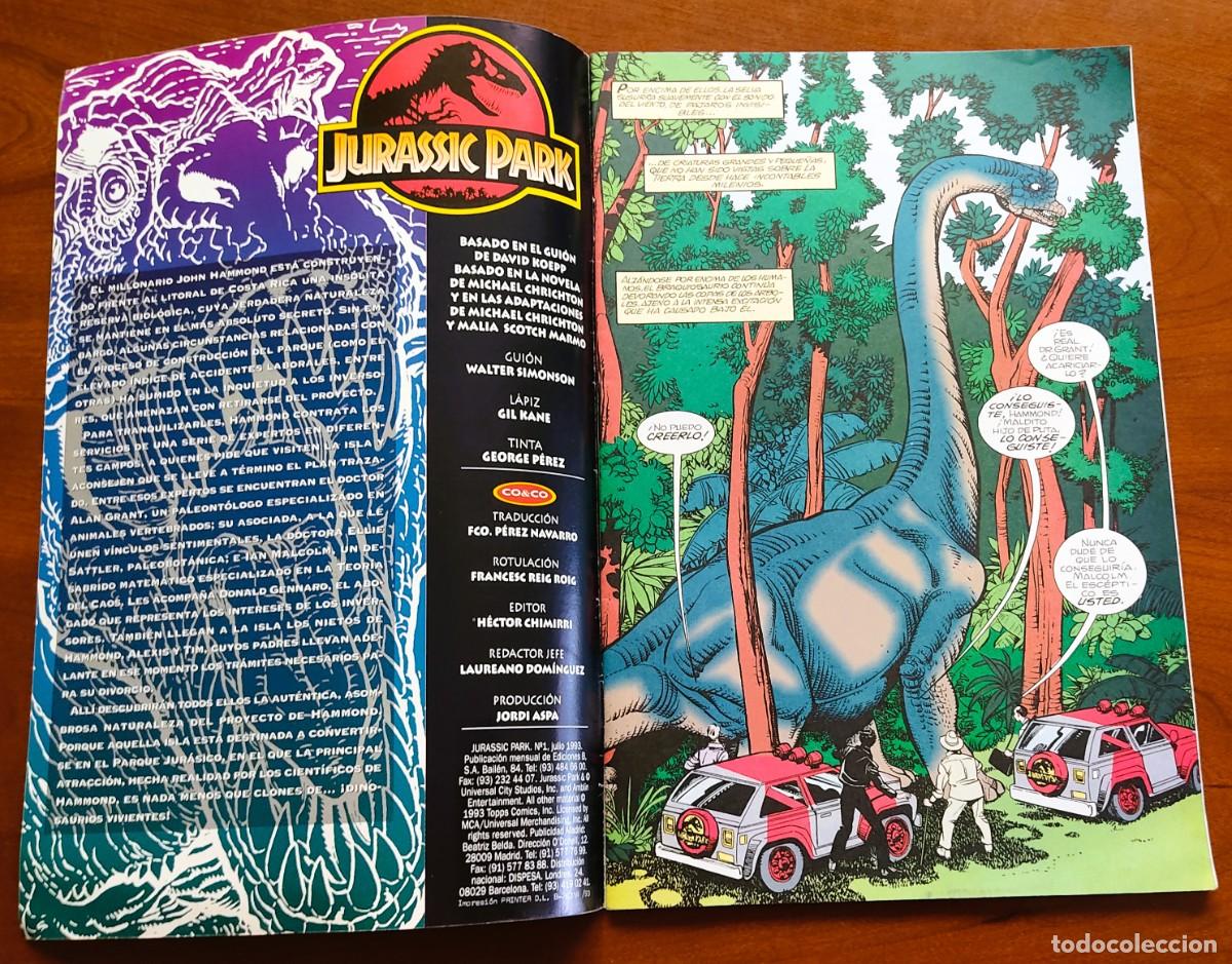 C&oacute;mics: JURASSIC PARK N&ordm; 2 - EDICIONES B A&Ntilde;O 1993 - Foto 3