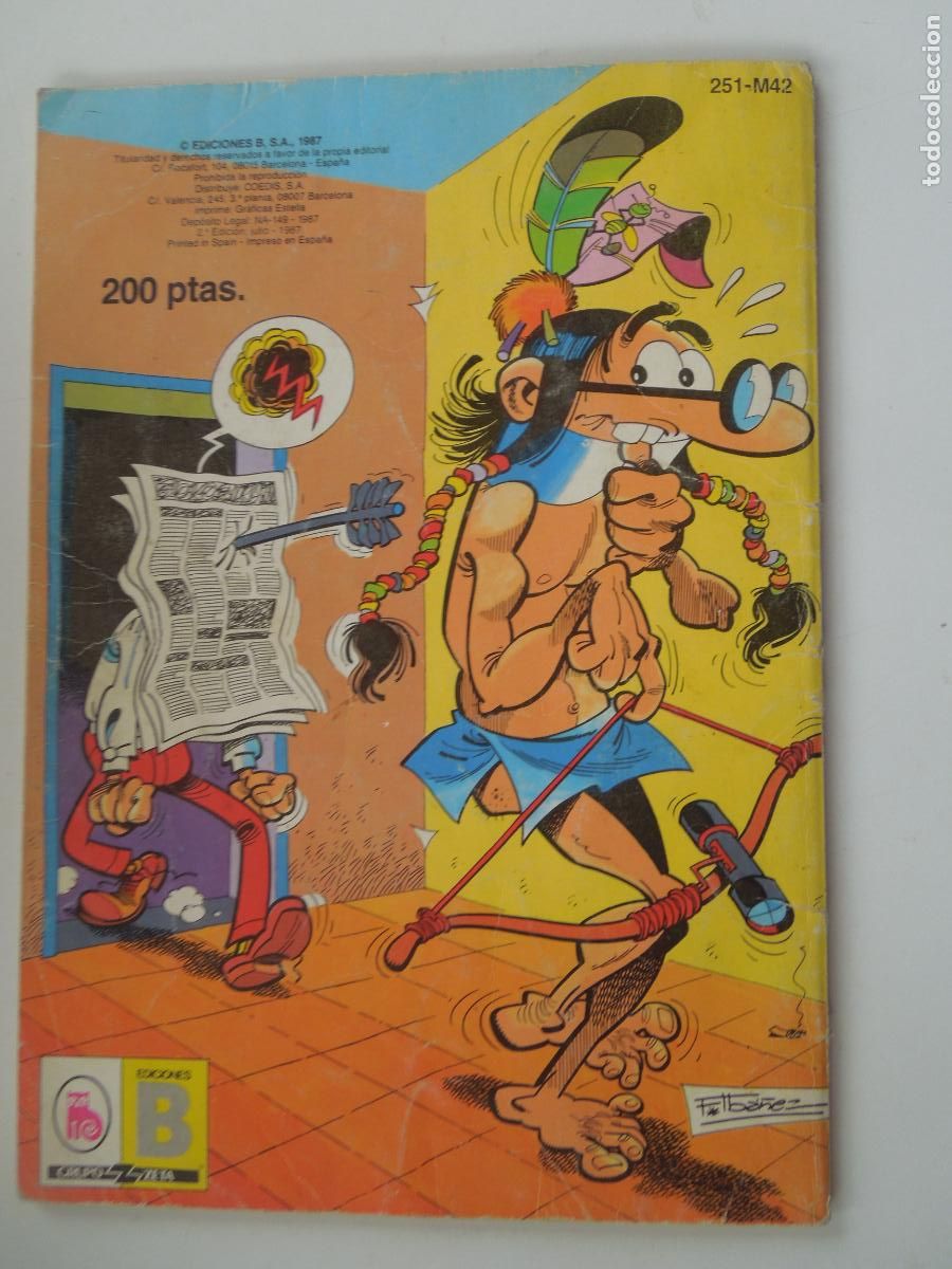 C&oacute;mics: MORTADELO Y FILEMON CON ROMPETECHOS - N&ordm; 251 - EDC B 1987 - COL OLE - Foto 3
