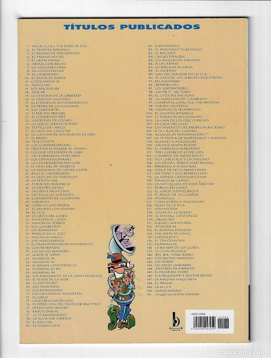 C&oacute;mics: Ediciones B. Colecci&oacute;n Ol&eacute; Mortadelo y Filem&oacute;n. 86 - Foto 2