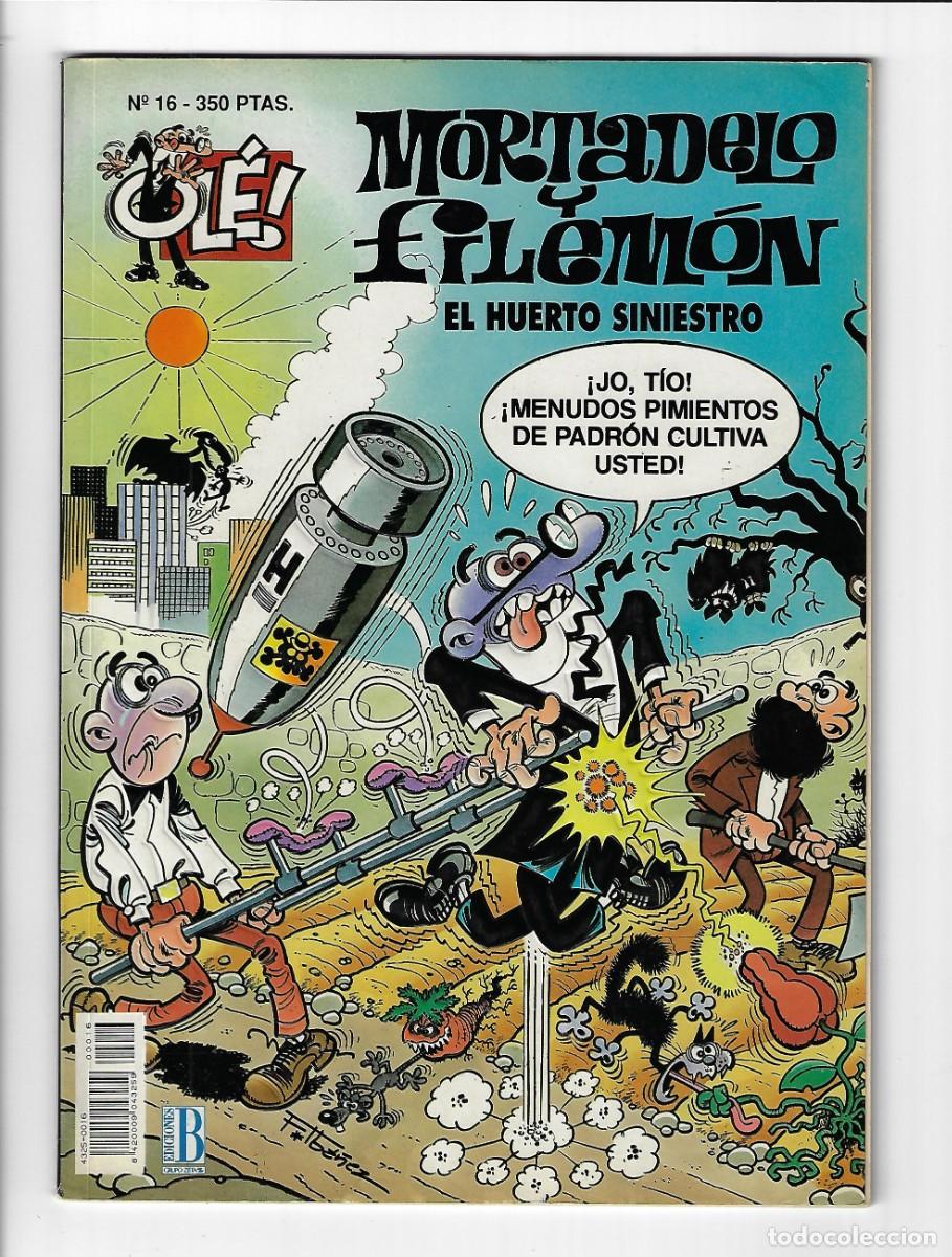 C&oacute;mics: Ediciones B. Colecci&oacute;n Ol&eacute;. Mortadelo y Filem&oacute;n. Con relieve. 16. Primera edici&oacute;n. - Foto 1