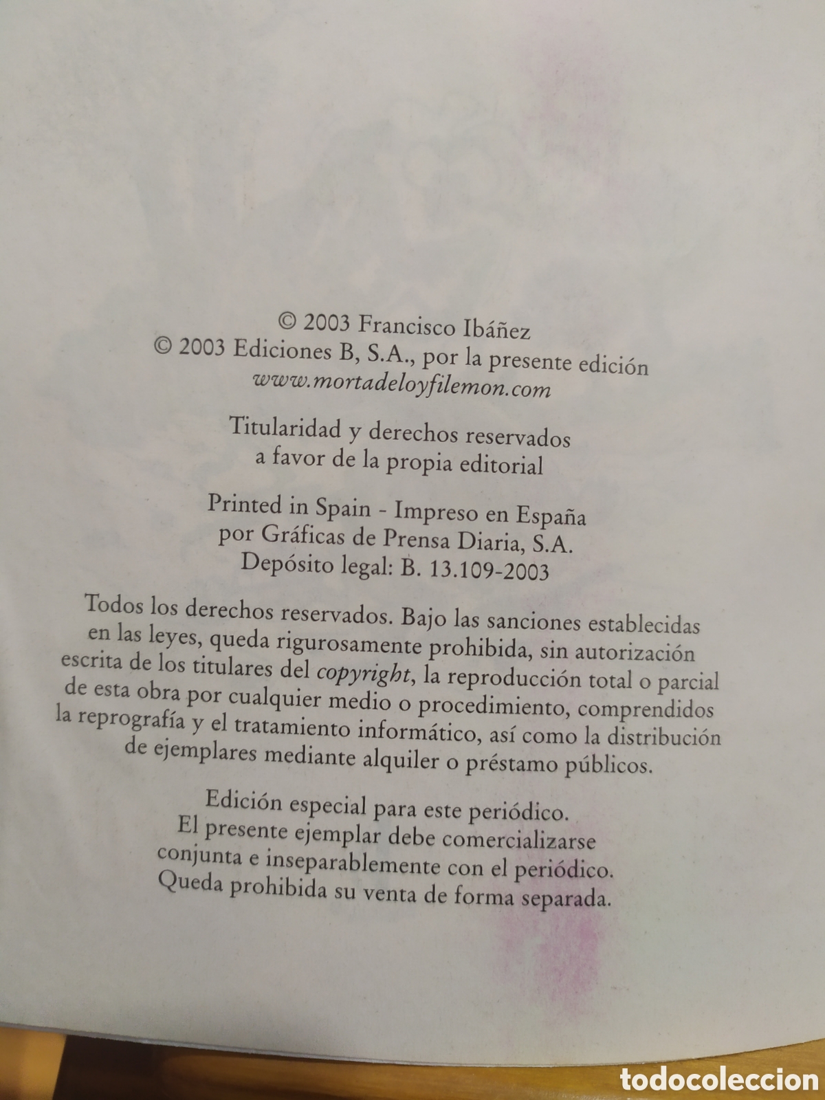 C&oacute;mics: Mortadelo y Filem&oacute;n, El Sulfato At&oacute;mico - Ediciones B 2003 - Foto 2