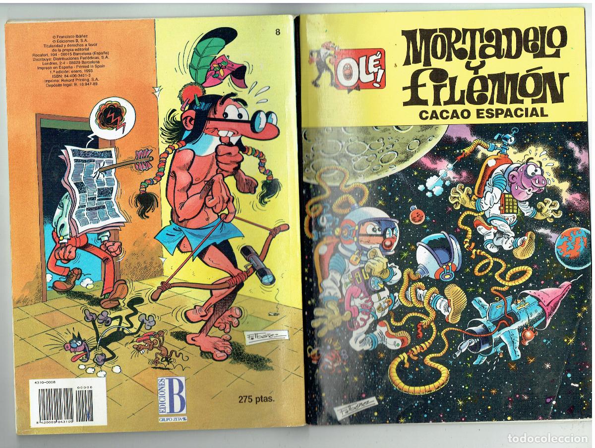 C&oacute;mics: OL&Eacute;. MORTADELO Y FILEM&Oacute;N. N&ordm; 8. EDICIONES B. 1992.(C/A2) - Foto 2