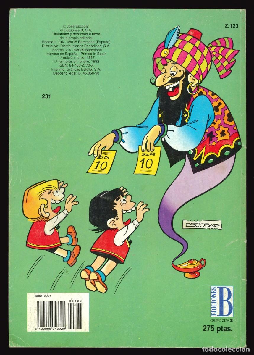 C&oacute;mics: COLECCI&Oacute;N OL&Eacute; - EDICIONES B / N&Uacute;MERO 231 (ZIPI Y ZAPE Y CARPANTA) - Foto 2