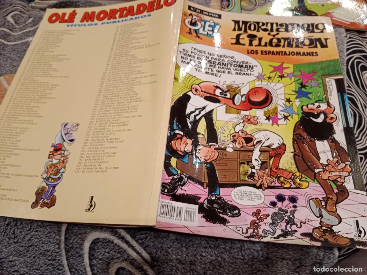 C&oacute;mics: OLE N&ordm;33 MORTADELO Y FILEMON - LOS ESPANTAJOMANES- EDICIONES B -3&ordf; EDICION 1998 - Foto 1