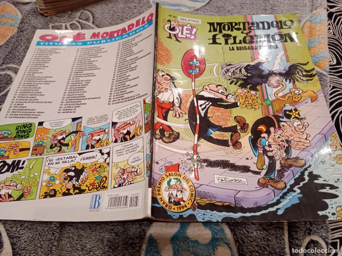 C&oacute;mics: OLE N&ordm;87 MORTADELO Y FILEMON - LA BRIGADA BICHERA - EDICIONES B - 1&ordf; EDICION 1994 - Foto 1