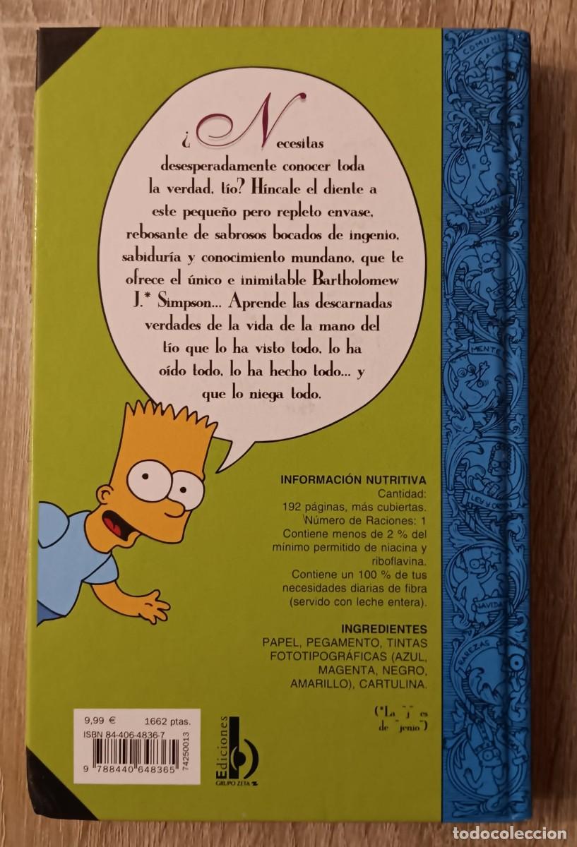 C&oacute;mics: GUIA PARA LA VIDA BART SIMPSON EDICIONES B 1996 - Foto 7