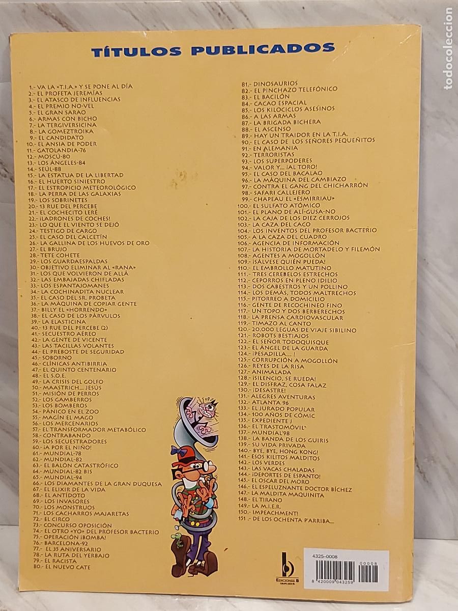 C&oacute;mics: MORTADELO Y FILEM&Oacute;N / COLECCI&Oacute;N OL&Eacute; N.&ordm; 8 / 3&ordf; EDICI&Oacute;N / EDICIONES B-2000 / NUEVO - Foto 6