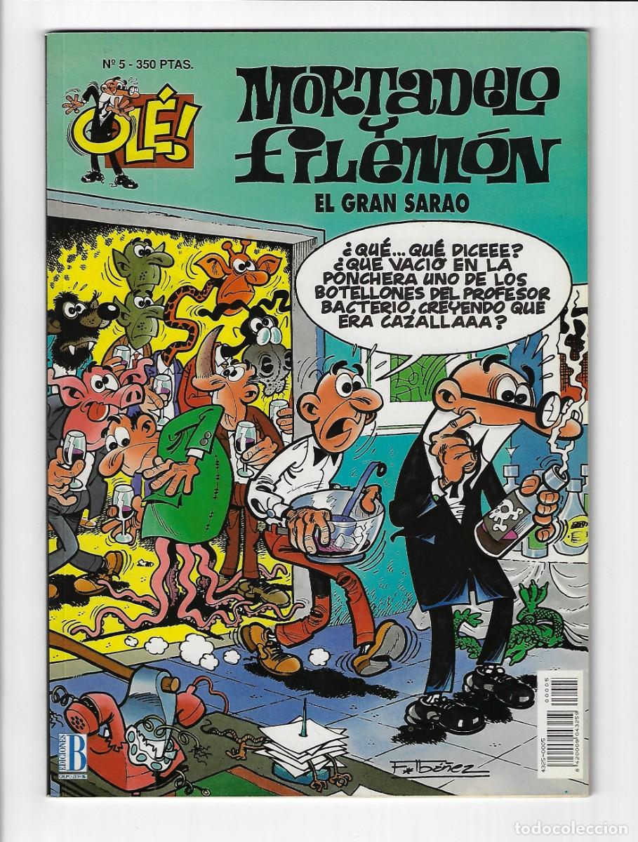Fumetti: Ediciones B. Colecci&oacute;n Ol&eacute;. Mortadelo y Filem&oacute;n. Con relieve. 5. Primera edici&oacute;n.