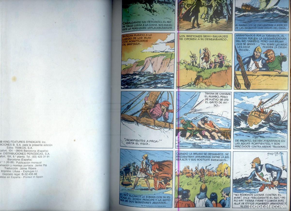 C&oacute;mics: NUMULITE L0608 El pr&iacute;ncipe valiente Valiant Ediciones B 1988 9 Tomos - Foto 3
