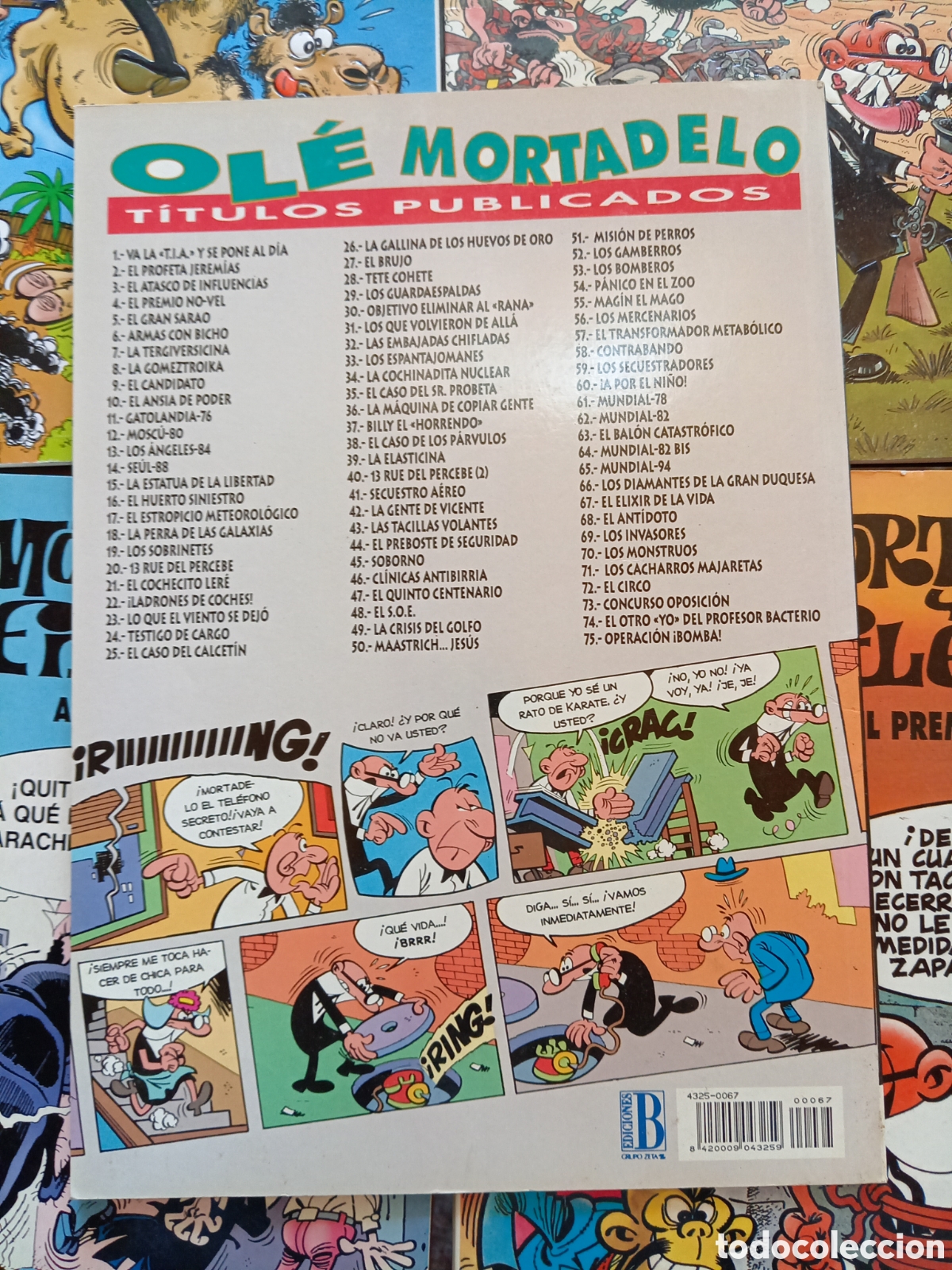 C&oacute;mics: Colecci&oacute;n Ol&eacute; Mortadelo y Filem&oacute;n 67 cj80 - Foto 2