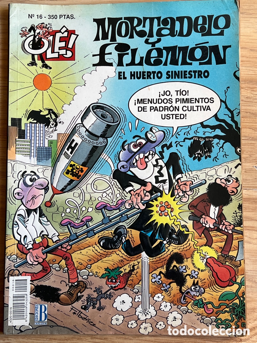 C&oacute;mics: MORTADELO Y FILEM&Oacute;N OL&Eacute; N&deg;16 1&ordf;Ed. Portada en relieve - Foto 1