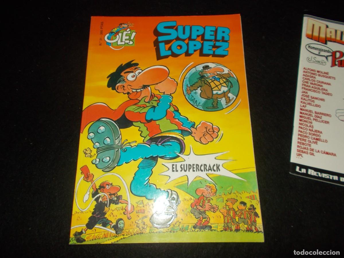 C&oacute;mics: SUPER LOPEZ 31 SUPERLOPEZ Ol&eacute;. El Supercrack. JAN. Comic Ediciones B 1997 + Regalo - Foto 2