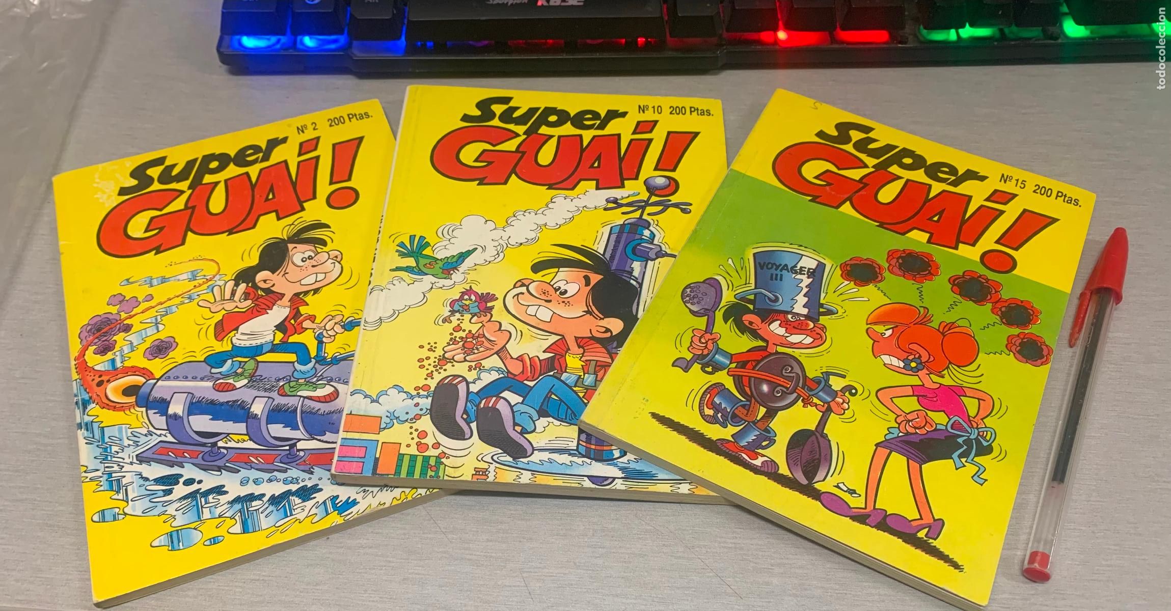 C&oacute;mics: S&Uacute;PER GUAI! / LOTE CON 3 N&Uacute;MEROS: 2, 10, 15 / EDICIONES B 1992 - Foto 1