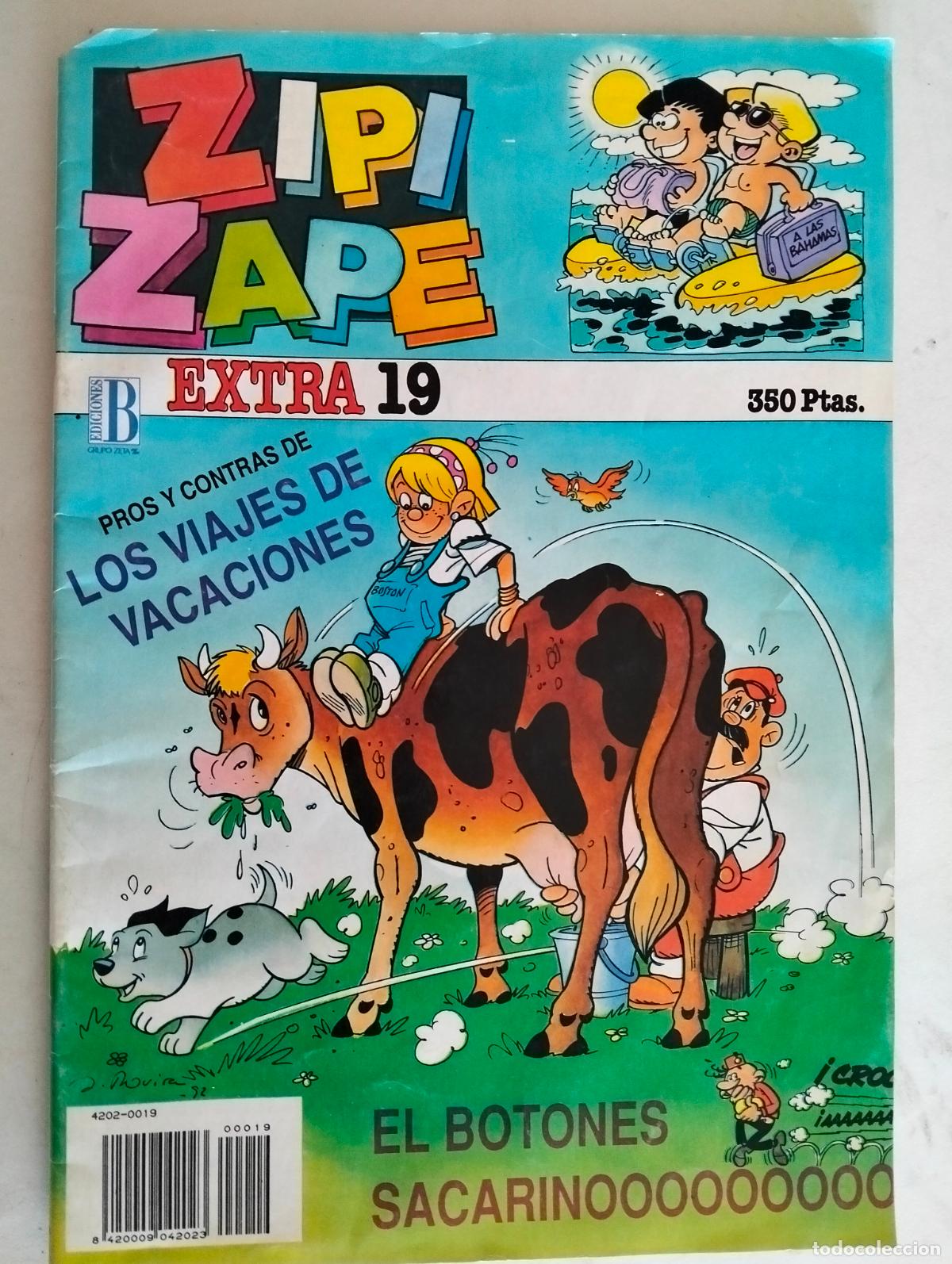 C&oacute;mics: ZIPI-ZAPE , EXTRA 19, EDICIONES B, A&Ntilde;O 1987 - Foto 1