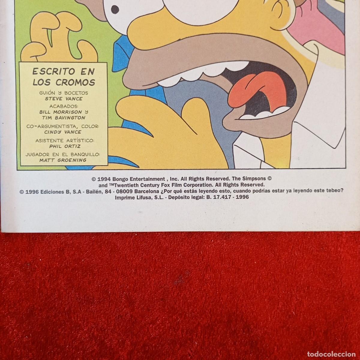 C&oacute;mics: SIMPSON C&Oacute;MICS - BONGO COMICS GROUP - EDICIONES B - N&ordm; 4 - BUSMAN - 1996 / 2695 - Foto 5