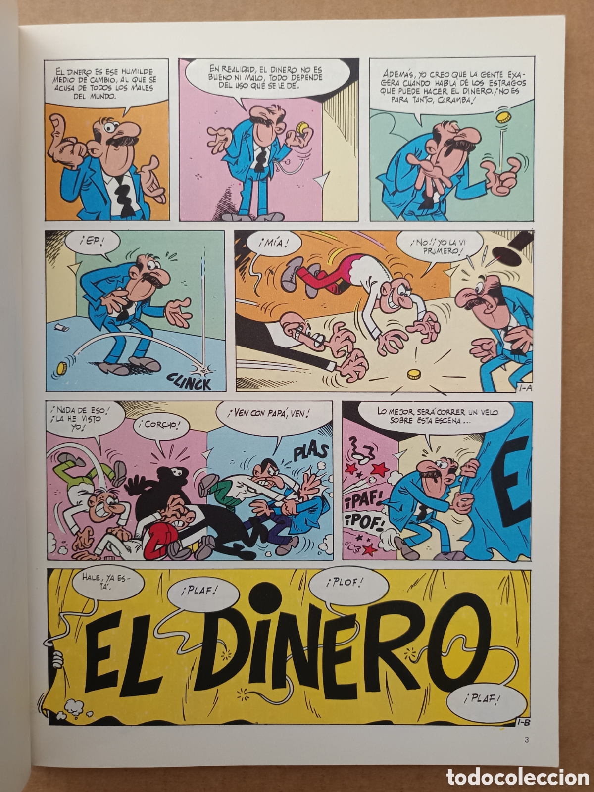 C&oacute;mics: Mortadelo y Filem&oacute;n: La Historia del Dinero (La Caixa/Ediciones B, 1989). - Foto 4