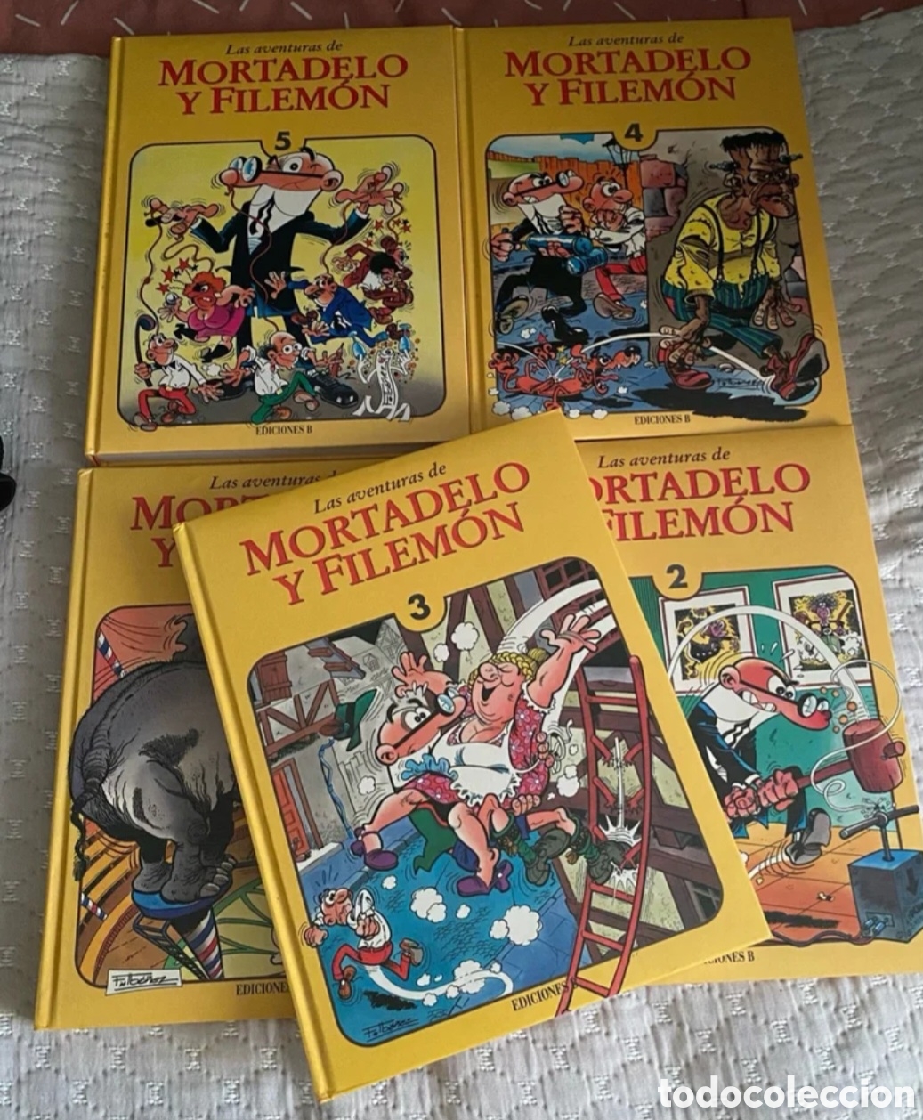 C&oacute;mics: LAS AVENTURAS DE MORTADELO Y FILEM&Oacute;N - 5 TOMOS DE LUJO &iexcl;&iexcl;COMPLETA!! - EDICIONES B (MUY BUEN ESTADO)