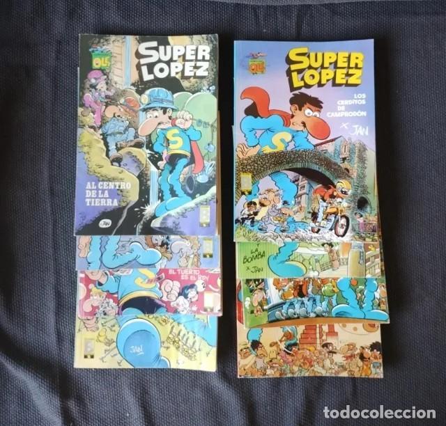 C&oacute;mics: Lote 8 c&oacute;mics Superl&oacute;pez (Jan) Colecci&oacute;n Ol&eacute; - Ediciones B 1990 (1&ordf; Edici&oacute;n)