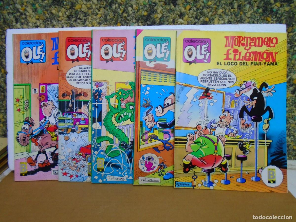 C&oacute;mics: COLECCION OL&Eacute;/MORTADELO Y FILEMON/EDICIONES B(1989-90)/5 TOMOS IMPECABLES/250 PTAS.