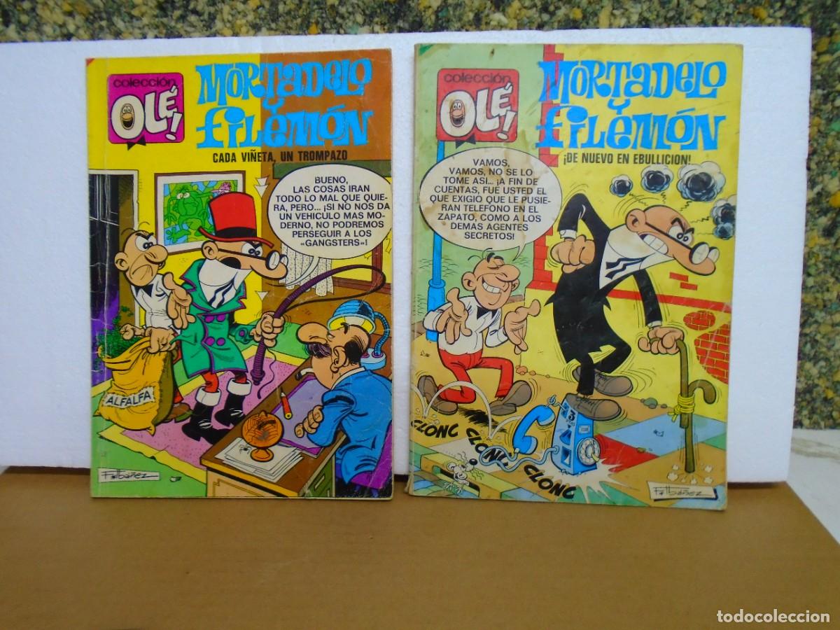 C&oacute;mics: COLECCION OL&Eacute;/MORTADELO Y FILEMON/EDICIONES B(1980-84)/ 2TOMOS /80 Y 120 PTAS.