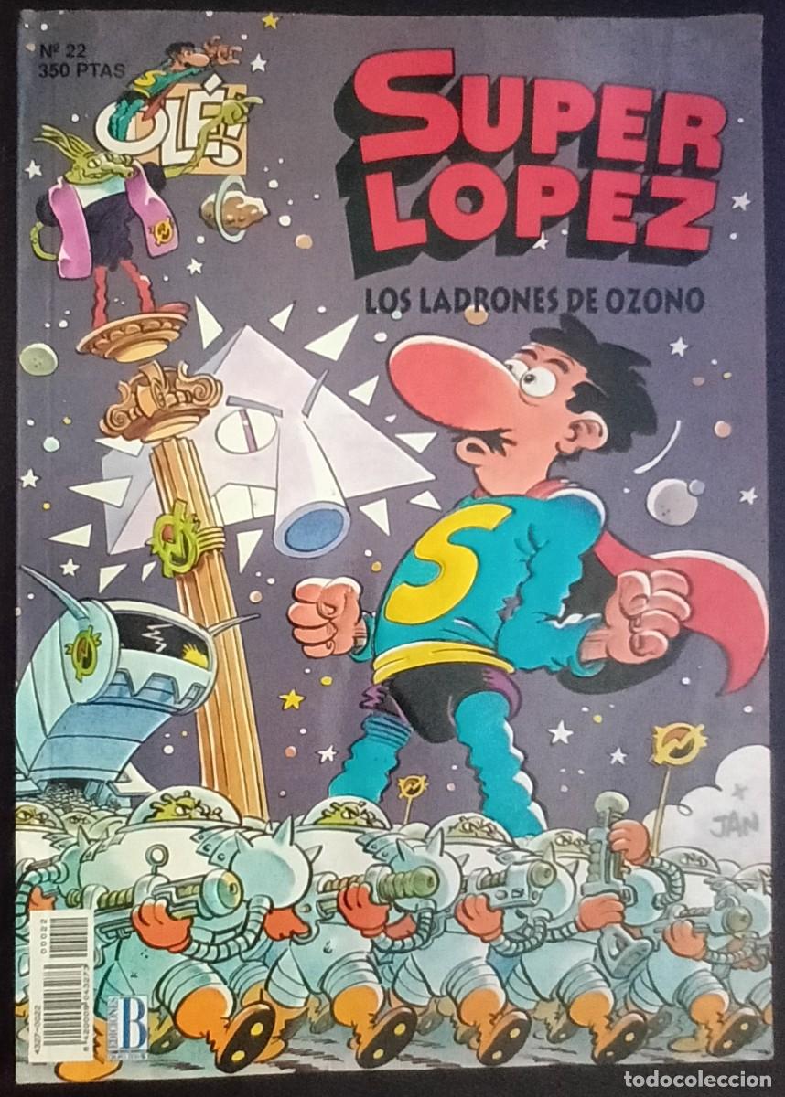 C&oacute;mics: SUPERL&Oacute;PEZ-OL&Eacute;!-EDICIONES B- N&ordm; 22 -LOS LADRONES DE OZONO-1&ordf; ED.1993-BUENO-ESCASO-VEA-1473