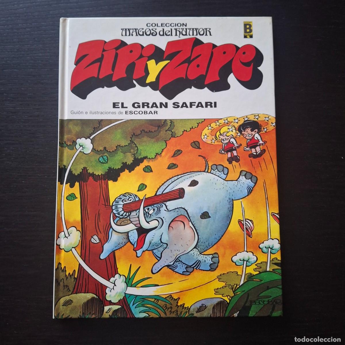 C&oacute;mics: ZIPI Y ZAPE - EL GRAN SAFARI - ESCOBAR COLECCION MAESTROS DEL HUMOR N&ordm; 18 - A&Ntilde;O 1989