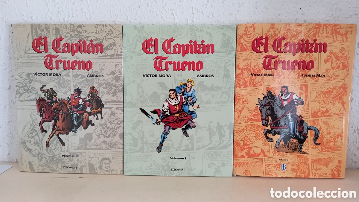 C&oacute;mics: EL CAPITAN TRUENO. Mora-Ambr&oacute;s. 3 tomos. Gran formato. VER FOTOS