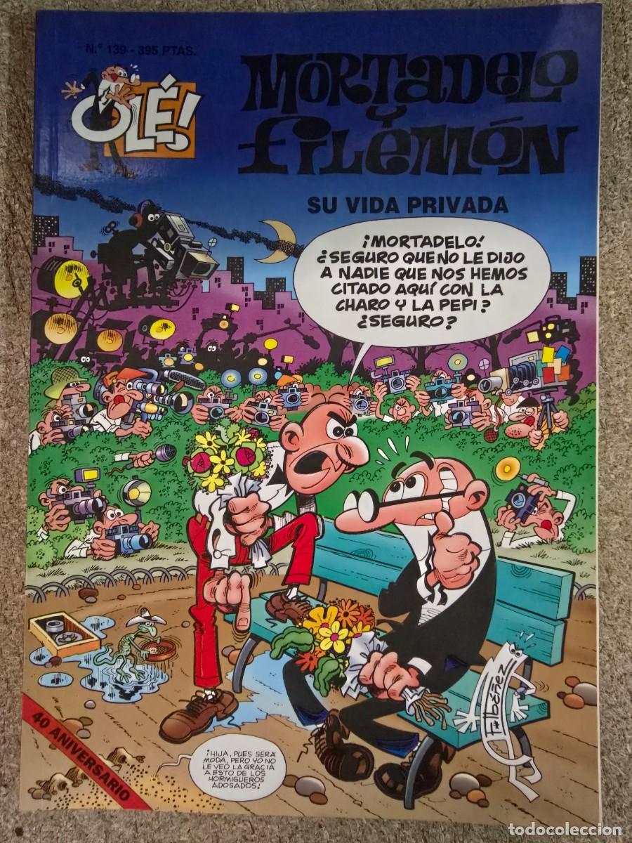 C&oacute;mics: Col.Ole Mortadelo y Filemon 139.Su Vida Privada.1&ordf; Edicion.Ediciones B.1998.relieve
