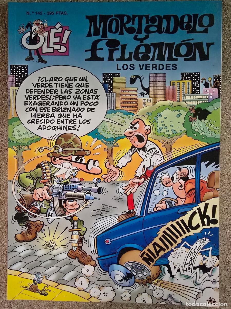 C&oacute;mics: Col.Ole Mortadelo y Filemon 142.Los Verdes.1&ordf; Edicion.Ediciones B.1998.relieve