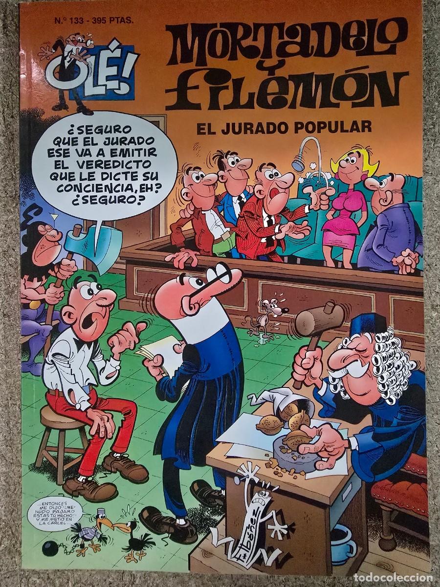 C&oacute;mics: Col.Ole Mortadelo y Filemon 133.El Jurado Popular.1&ordf; Edicion.Ediciones B.1997.relieve