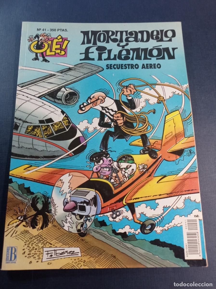 C&oacute;mics: MORTADELO Y FILEMON. SECUESTRO AEREO. FRANCISCO IB&Aacute;&Ntilde;EZ. OL&Eacute; N&ordm; 41. EDICIONES B, 1993. VER +++