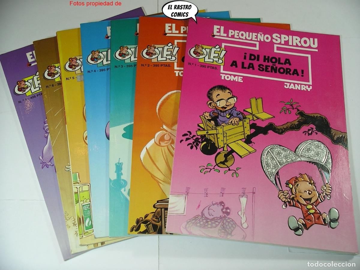 C&oacute;mics: Ole!, El peque&ntilde;o Spirou tomos n&ordm; 1 2 3 4 5 6 y 7, Colecci&oacute;n completa, ed. B 1995, 1&ordf; edici&oacute;n